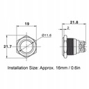 IMPERMEABLE METÁLICO CONMUTADOR PRZYCISKOWY16MM 