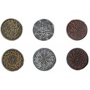 НАБОР ИЗ 3 МЕТАЛЛИЧЕСКИХ МОНЕТ АРАБСКИХ РПГ РПГ