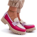 MOKASYNY DAMSKIE SKÓRZANE ZE ZŁOTĄ OZDOBĄ ZAZOO 3475 BEŻOWE 36