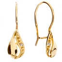 НЕЖНЫЕ СЕРЬГИ ЗОЛОТА 585 ПРОБЫ НА КРЮЧКЕ