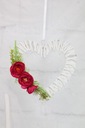 Плетеный головной убор в форме сердца, украшение для дома, свадьба, ФУКСИЯ