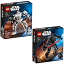 LEGO Star Wars 75370 Mech Szturmowca + Robot Dartha Vadera 75368