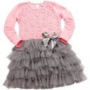 Кружевное платье с рюшами Тюль BREEZE Розовый 92