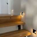 Лестничный светильник LED лестничный светильник 230В 2Вт Черный Q6 Skinder
