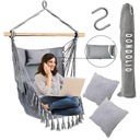 ПОДВЕСНОЙ СТУЛ, БРАЗИЛЬСКИЙ СТУЛ, КАЧЕЛИ, ГАМАК + 3 подушки Дондолио
