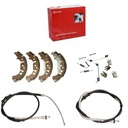 ČEĽUSTE + LANKÁ RUČNEJ BRZDY PRUŽINY FIAT GRANDE PUNTO PUNTO EVO