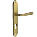 РУЧКА ДВЕРНАЯ ЛАТУННАЯ ПАТИНОВАЯ 72 ММ ВСТАВКА