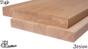 Лестница из ясеня Змеянки готовая к лакировке столешницы 50x36x2 см