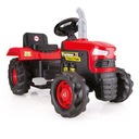 Detský traktor Dolu červený Farba Červená