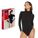 Боди Gatta с высоким воротником и длинными рукавами Черный S