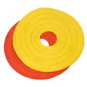 Zestaw 24 żółtych markerów znaczników podłogowych Kolor dominujący żółcie