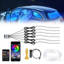 КАБЕЛЬ ОПТОВОЛОКНО AMBIENT LIGHT LED (СВІТЛОДІОД) RGB ОСВІТЛЕННЯ САЛОНУ АВТО 8M 6W1 APLIKACJA  (18545172213) фото min 15