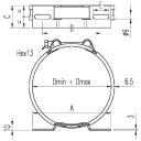 COLLIER FIXATIONS BATTERIE LAV 97-102 MMphoto 4