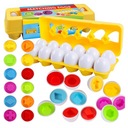 ЦВЕТНАЯ ПАЗЛ-СОРТИРОВКА ЯИЦ МОНТЕССОРИ СООТВЕТСТВУЙТЕ УЗОРАМ ЦВЕТА ФОРМЕ