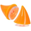 HELMET MOTORCYCLE HORN DEKORACJA ORANGE COLOR 3.00X3.00X3.00CM 2 PCS  photo 7