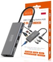 АДАПТЕР-концентратор USB-C 9IN1 HDMI 4K USB 3.0 SD Ethernet для Macbook M1 M2 M3