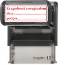 ШТАМП СООТВЕТСТВИЯ ОРИГИНАЛЬНОМУ TRODAT 8912 TO BIURA CZARNA