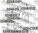 BUSHING SWINGARM BEARING FEBEST CDAB-028 photo 3 - milautoparts-fr.ukrlive.com