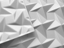 БЕЛЫЕ СТЕНОВЫЕ панели 3D потолочные кессоны из пенопласта 50х50см TWISTER