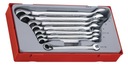 Sada očkoplochých račňových kľúčov s račňou Teng Tools TT6508R