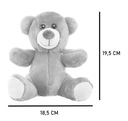 Veľký plyšový medvedík maskot kartička 2v1 Výška produktu 19 cm
