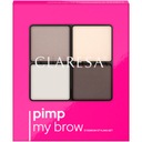 Claresa PIMP MY BROW 01 ​​набор для укладки бровей нежно-коричневого цвета