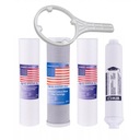 КОМПЛЕКТ ФИЛЬТРОВ ОСМОСА RO5, КЛЮЧ К КОРПУСУ