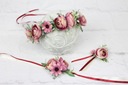 Бордовый пион, свадебный венок, цветы для фотосессии в стиле бохо