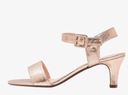ESPRIT DELFY sandále medené zlato na nízkom podpätku veľ. 39