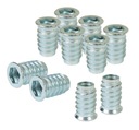 100 головок M10 x25, шуруп с двухрезьбовой резьбой, углубление