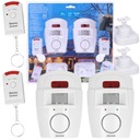 2x БЕСПРОВОДНОЙ ДАТЧИК ДВИЖЕНИЯ ГРОМКАЯ СИГНАЛИЗАЦИЯ 105 дБ