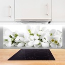 Стеклянная панель для кухни Flowers Plant 125х50