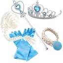 АКСЕССУАРЫ ДЛЯ КОСТЮМА ЭЛЬЗЫ 6 в 1, НАряд ТИАРЫ, ПАРИК Скипетра