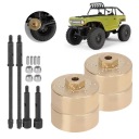 ЗАПЧАСТИНИ АВТОМОБІЛЬНИЙ RC ЛАТУННА PRZECIWWAGA POSZERZONY КОМПЛЕКТ ОСІ DO AXIAL SCX24 90081 124  фото 9
