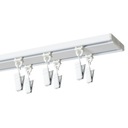 ДВОЙНАЯ ПОТОЛОЧНАЯ рейка 170 см с зажимами SLIM