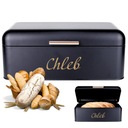 CHLEBAK POJEMNIK NA PIECZYWO CHLEB DUŻY METALOWY