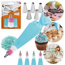 КОНДИТЕРСКИЙ РУКАВ ДЕКОРАТОР ТОРТА СИЛИКОНОВЫЙ 8 ЭЛЕМЕНТОВ