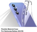 Etui 3 w 1 do Samsung Galaxy A34 5G + [2 osłona ekranu], przezroczyste [ant Dedykowana marka Inna marka