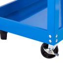 Wózek warsztatowy narzędziowy serwisowy półki HIGHER 100kg Kolor dominujący niebieski