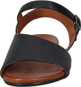 Piazza dámske sandále 910233-01 čierny plochý podpätok koža Veľkosť 36