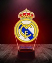 3D-светодиодный ночник с именем Real Madrid