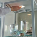 IKEA BLALIDEN / STRIMSAV Skrinka sklenené dvere s osvetlením, biela Zbierka BLALIDEN / STRIMSAV
