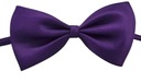 Мужской и женский темно-фиолетовый галстук-бабочка