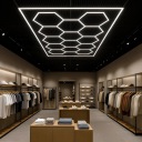 ФАРА 14X HEXAGON + РАМА LED (СВІТЛОДІОД) PLASTER MIODU ОСВІТЛЕННЯ WARSZTAT GARAZ 6500K  (17871361997) фото min 6