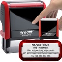 TRODAT STAMP 4913 НА 8 СТРОК ДИЗАЙН КОРПОРАТИВНОГО ЛИЧНОГО ОФИСА + ЛАСТИК