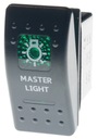 CARLING SWITCH IP68 СВЕТОДИОДНЫЙ ВЫКЛЮЧАТЕЛЬ 12-24В 20А ЗЕЛЕНЫЙ ГЛАВНЫЙ СВЕТ
