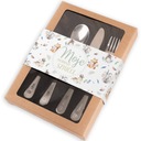 СТОЛОВЫЕ ПРИБОРЫ с гравировкой свидетельства о рождении годовалого ребенка.