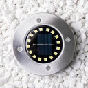 12x светодиодный садовый светильник SOLAR, наземный, въездной, DISK 16 LED