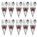 ЧЕХОЛ ДЛЯ СТОЛОВЫХ ПРИБОРОВ РОЖДЕСТВЕНСКАЯ КРЫШКА ДЛЯ БУТЫЛКИ ВИНА x10