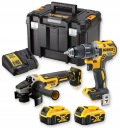 НАБОР ИНСТРУМЕНТОВ ШУРУПОВЕРТ + ШЛИФОВАЛЬНАЯ МАШИНА DEWALT